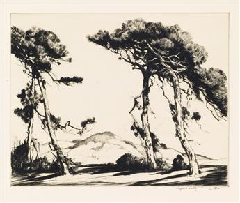 ALFRED HUTTY Three etchings.